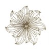Hastings Home Wall Décor Metallic Layered Wire Flower Sculpture Modern Hanging Accent Art for Home (Gold, Large) 804044ZSP